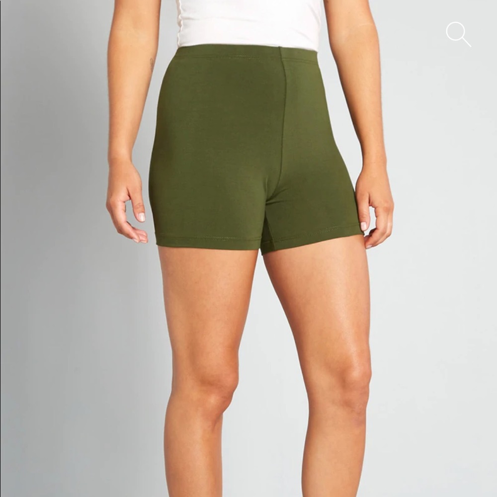Let’s Cruise Bike Shorts - Green by ModCloth